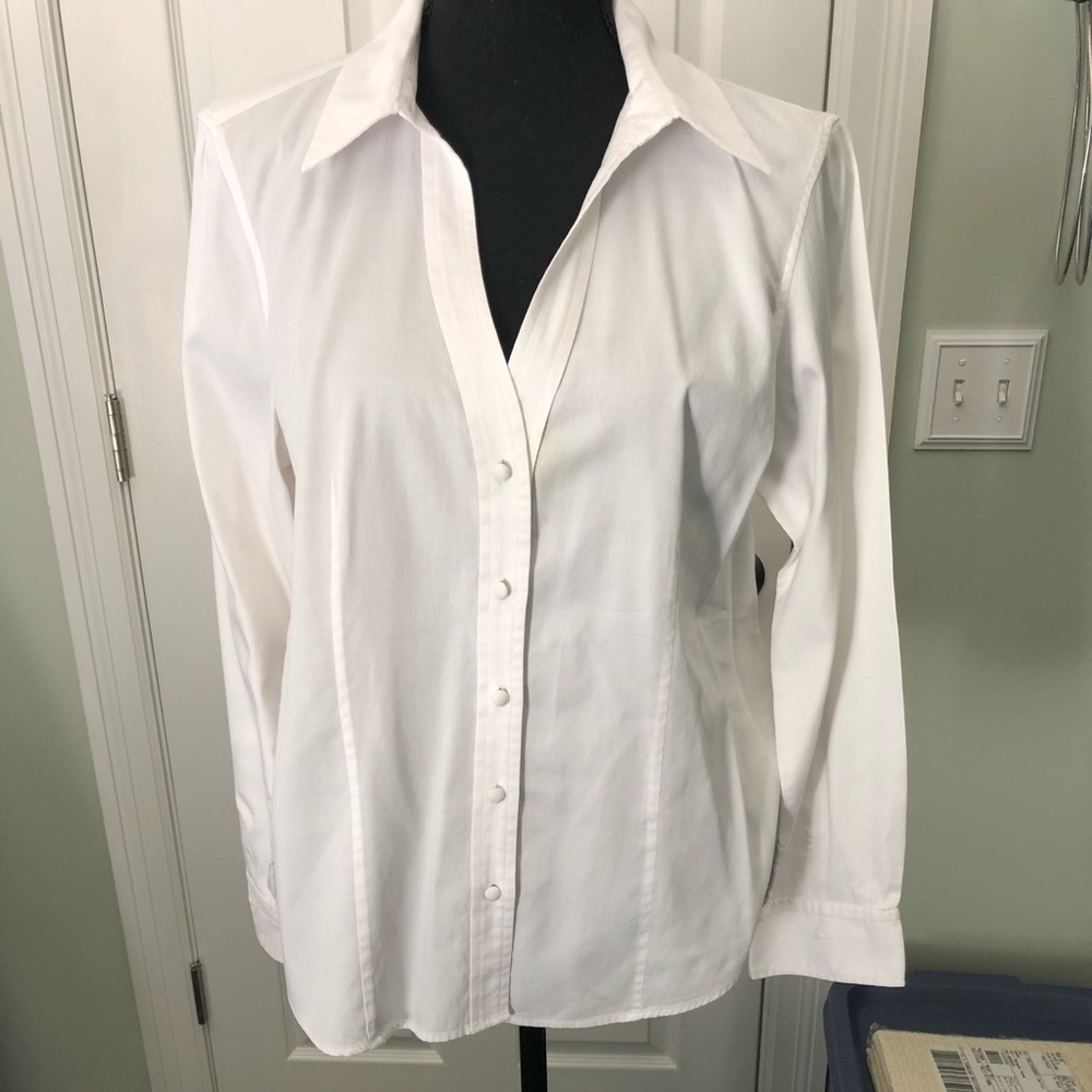 COPY - Talbot’s Petite Ladies white blouse 16P